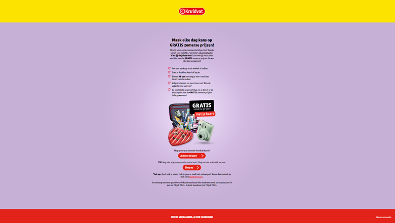 Scan & Win – GRATIS zomerse prijzen